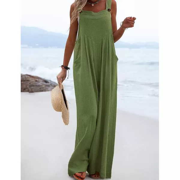 IDEALSANXUN Wide Leg Overalls for Womens Boho Comfy Baggy Loose Jumpsuits RomperArmy