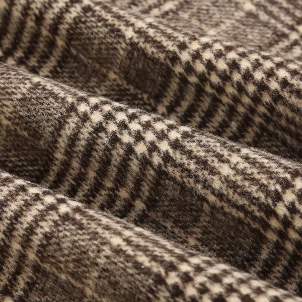 IDEALSANXUN Womens FallWinter High Waist Plaid Slim Aline Long SkirtPlaid Grid Coffee