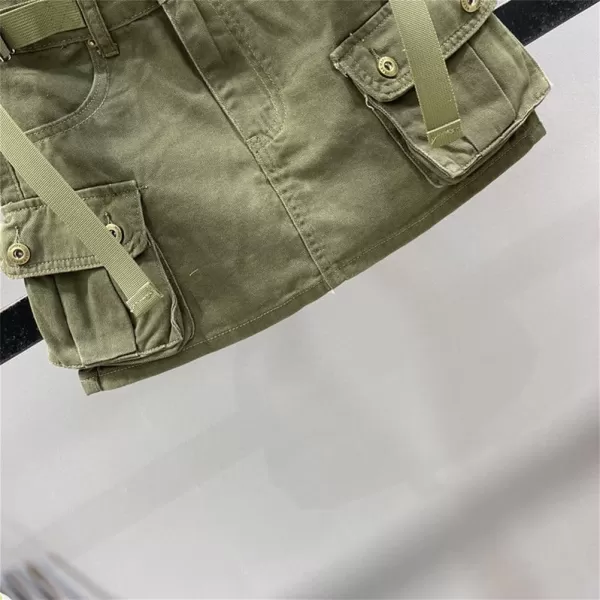 IDEALSANXUN Womens Min Denim Cargo Skirt Y2k ClothingArmy New