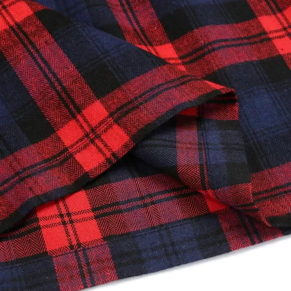 IDEALSANXUN Womens Plaid Mini SkirtsRed