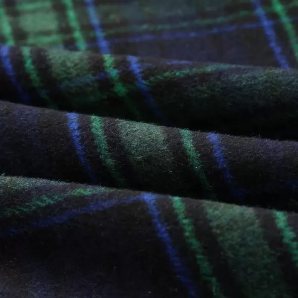 IDEALSANXUN Womens Plaid Wool Skirts Elastic Waist ALine Pleated Tartan Long SkirtsGreen 92026