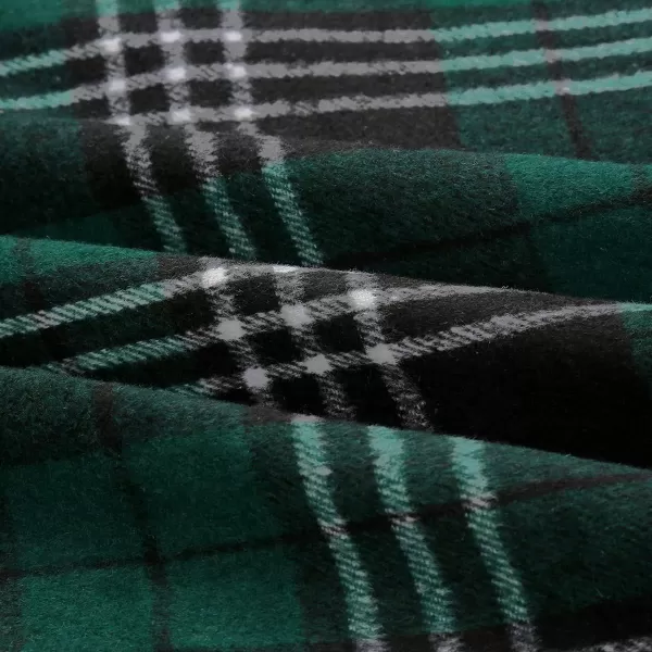 IDEALSANXUN Womens Plaid Wool Skirts Elastic Waist ALine Pleated Tartan Long SkirtsLong Green 711
