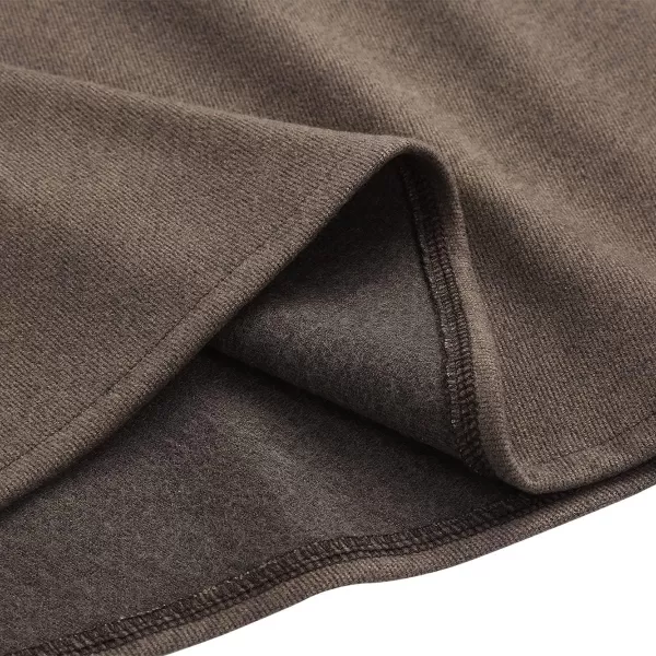 IDEALSANXUN Womens Plaid Wool Skirts Elastic Waist ALine Pleated Tartan Long SkirtsLong Pure Khaki