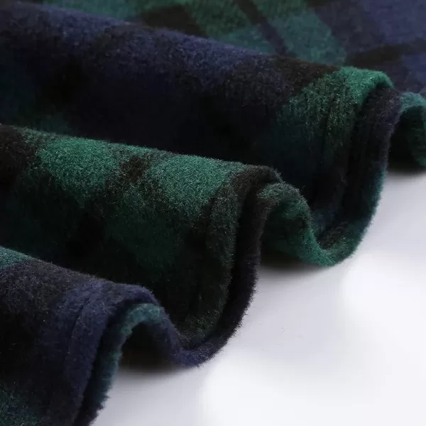 IDEALSANXUN Wool Plaid Mini Gothic Skirts for Womens High Waist Lace Up Short Pleated Skater SkirtsGreen