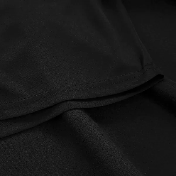 IDEALSANXUN Wool Plaid Mini Gothic Skirts for Womens High Waist Lace Up Short Pleated Skater SkirtsPure Black