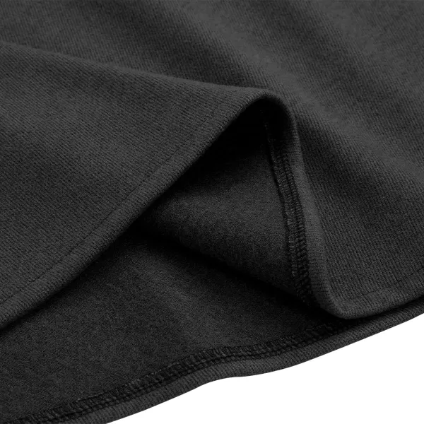 IDEALSANXUN Wool Skirts for Womens High Waist Aline Pleated Midi SkirtsPure Dark Grey