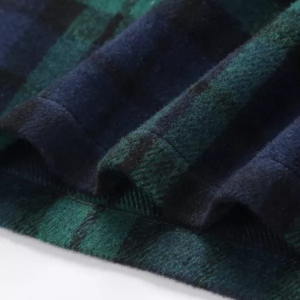 Plaid Mini Skirts for Womens High Waisted Fall Winter Wool Bodycon Pencil Skirts with SlitGreen