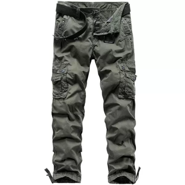 IDEALSANXUN Mens Cargo Pants Relaxed Fit Tactical Military Baggy Streetwear Y2K Cargo PantsGrey