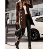 imageIDEALSANXUN Womens Fall Winter Double Breasted Wool Trench Coat JacketsBrown