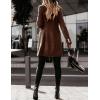 imageIDEALSANXUN Womens Fall Winter Double Breasted Wool Trench Coat JacketsBrown