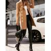 imageIDEALSANXUN Womens Fall Winter Double Breasted Wool Trench Coat JacketsCamel