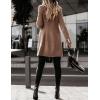 imageIDEALSANXUN Womens Fall Winter Double Breasted Wool Trench Coat JacketsKhaki