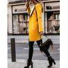 imageIDEALSANXUN Womens Fall Winter Double Breasted Wool Trench Coat JacketsYellow