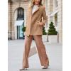 imageIDEALSANXUN Womens Fall Winter Peacoat Wool Coat Double Breasted Blazer Jacket Trench CoatCamel