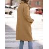 imageIDEALSANXUN Womens Fall Winter Wool Coats Double Breasted Trench Coats PeacoatCamel
