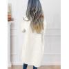 imageIDEALSANXUN Womens Long Wool Coats Fall Winter Double Breasted Trench Coat Peacoat Dress Blazer JacketsBeige