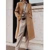 imageIDEALSANXUN Womens Long Wool Coats Fall Winter Double Breasted Trench Coat PeacoatCamel