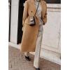 imageIDEALSANXUN Womens Long Wool Coats Fall Winter Double Breasted Trench Coat PeacoatCamel