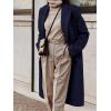 imageIDEALSANXUN Womens Long Wool Coats Fall Winter Double Breasted Trench Coat PeacoatNavy