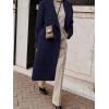 imageIDEALSANXUN Womens Long Wool Coats Fall Winter Double Breasted Trench Coat PeacoatNavy