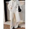 imageIDEALSANXUN Womens Long Wool Coats Fall Winter Double Breasted Trench Coat PeacoatWhite