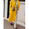 imageIDEALSANXUN Womens Long Wool Coats Fall Winter Double Breasted Trench Coat PeacoatYellow
