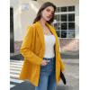 imageIDEALSANXUN Womens Wool Coat Double Breasted Trench Coat Fall Winter ClothesYellow