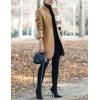 imageIDEALSANXUN Womens Wool Coat Long Blazer Jackets Fall Winter Peacoat with PocketsCamel