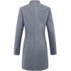imageIDEALSANXUN Womens Wool Coat Long Blazer Jackets Fall Winter Peacoat with PocketsHeather Grey