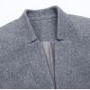imageIDEALSANXUN Womens Wool Coat Long Blazer Jackets Fall Winter Peacoat with PocketsHeather Grey