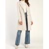 imageIDEALSANXUN Womens Wool Coats Fall Winter Notch Lapel Long Trench Coat Peacoat Blazer JacketsBeige