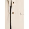 imageIDEALSANXUN Womens Wool Coats Fall Winter Notch Lapel Long Trench Coat Peacoat Blazer JacketsBeige