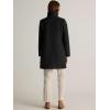 imageIDEALSANXUN Wool Coats for Women Fall Winter Peacoat Trench Coat Blazer JacketsBlack