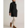 imageIDEALSANXUN Wool Coats for Women Fall Winter Peacoat Trench Coat Blazer JacketsBlack