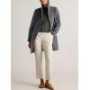 imageIDEALSANXUN Wool Coats for Women Fall Winter Peacoat Trench Coat Blazer JacketsGrey