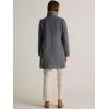 imageIDEALSANXUN Wool Coats for Women Fall Winter Peacoat Trench Coat Blazer JacketsGrey
