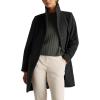 imageIDEALSANXUN Wool Coats for Women Fall Winter Peacoat Trench Coat Blazer JacketsBlack