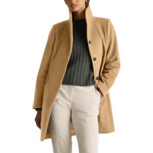 imageIDEALSANXUN Wool Coats for Women Fall Winter Peacoat Trench Coat Blazer JacketsCamel