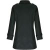 imageIDEALSANXUN Double Breasted Wool Coats for Women Trendy Fall Winter Mid Pea Trench Coat Blazer Jackets OvercoatBlack