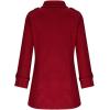 imageIDEALSANXUN Double Breasted Wool Coats for Women Trendy Fall Winter Mid Pea Trench Coat Blazer Jackets OvercoatWine
