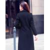 imageIDEALSANXUN Long Wool Coats for Women Fall Winter Coats Wool Jacket PeacoatNavy
