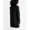 imageIDEALSANXUN Womens Fall Winter Wool Coats Midi Length Trench Coat Long Blazer JacketsBlack