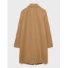 imageIDEALSANXUN Womens Fall Winter Wool Coats Midi Length Trench Coat Long Blazer JacketsCamel