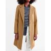 imageIDEALSANXUN Womens Fall Winter Wool Coats Midi Length Trench Coat Long Blazer JacketsCamel