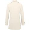 imageIDEALSANXUN Womens Fall Winter Wool Coats Peacoat Double Breasted Trench CoatsBeige 01