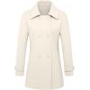 imageIDEALSANXUN Womens Fall Winter Wool Coats Peacoat Double Breasted Trench CoatsBeige 01