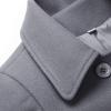 imageIDEALSANXUN Womens Fall Winter Wool Coats Peacoat Double Breasted Trench CoatsGrey 01