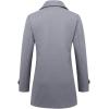 imageIDEALSANXUN Womens Fall Winter Wool Coats Peacoat Double Breasted Trench CoatsGrey 01