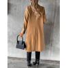 imageIDEALSANXUN Womens Long Wool Coat Double Breasted Trench Coat Fall Winter ClothesCamel