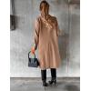 imageIDEALSANXUN Womens Long Wool Coat Double Breasted Trench Coat Fall Winter ClothesKhaki